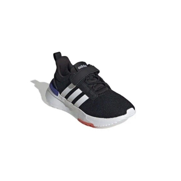 ADIDAS RACER TR21 K Boys Sz 13 K Big Boy Black/White/Ink Mesh Running Shoes - Picture 7 of 13